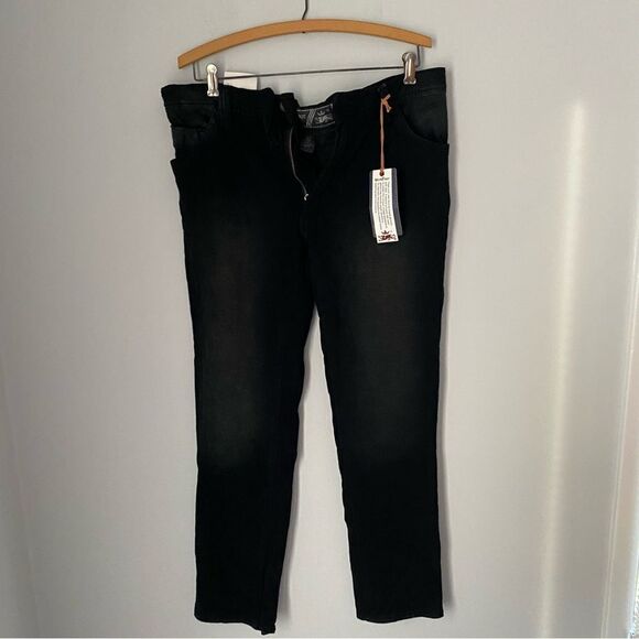 Wear first Ter-ry Denim Men’d Black Straight Fit Denim Pants 32 x 30 - Picture 1 of 4